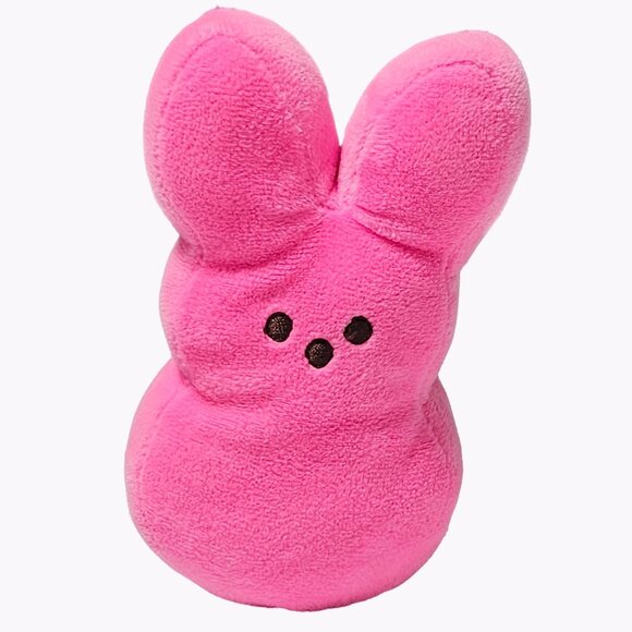 Peeps Marshmallow Easter Bunny 6 Inch Plush Pink Rabbit Stuffed Animal Toy - Picture 1 of 6